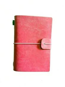 1pc Leather Cover Notebook, Bound Diary Notebook, A7 Size Portable Journal - A7 - View 11