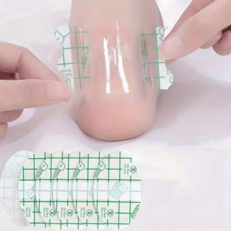 QKC 20 件透明鞋跟保护垫 - 隐形鞋跟保护垫，舒适足部护理垫，返校用品，女鞋靴子配件，适用于户外、运动、旅行、家居、办公室、学校