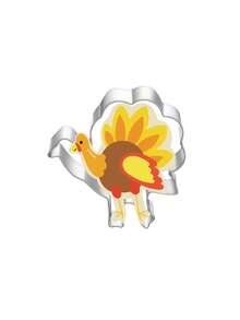 1 peça de peru de ação de graças, esquilo, molde cortador de biscoitos de folha de bordo, suprimentos de panificação para uso doméstico, estilo de prensa, desenho animado, natal, cranberry, pequeno, biscoito, pão, ferramentas de corte