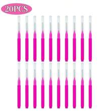 20pcs/50pcs Disposable Mini Eyebrow Brush Lightweight Eyebrow Lifting Brushes Micro Eyelash Brush Applicator Tool Portable Eyebrow Perm Brush
