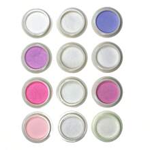 Chic & Fun Kit 12 Pots Of Holographic Chrome Powder Metallic Glitter Nails - HS-801 - View 3