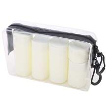 5Pcs/Set Travel Bottles For Toiletries, Travel Containers Proof Travel Tubs Refillable Liquid Travel Accessories For Shampoo Conditioner Lotion Body Wash Home Bathroom Decor Fall Decor Back To School - Multicolor - View 15