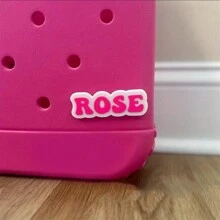 1pc, Custom Acrylic Letter Charms, Custom Name Tags For Summer Beach Tote Bags, , Gift For Best Friend, Gift For Her Valentine't Day Personalized,For Halloween And Christmas