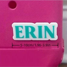 1pc, Custom Acrylic Letter Charms, Custom Name Tags For Summer Beach Tote Bags, , Gift For Best Friend, Gift For Her Valentine't Day Personalized,For Halloween And Christmas