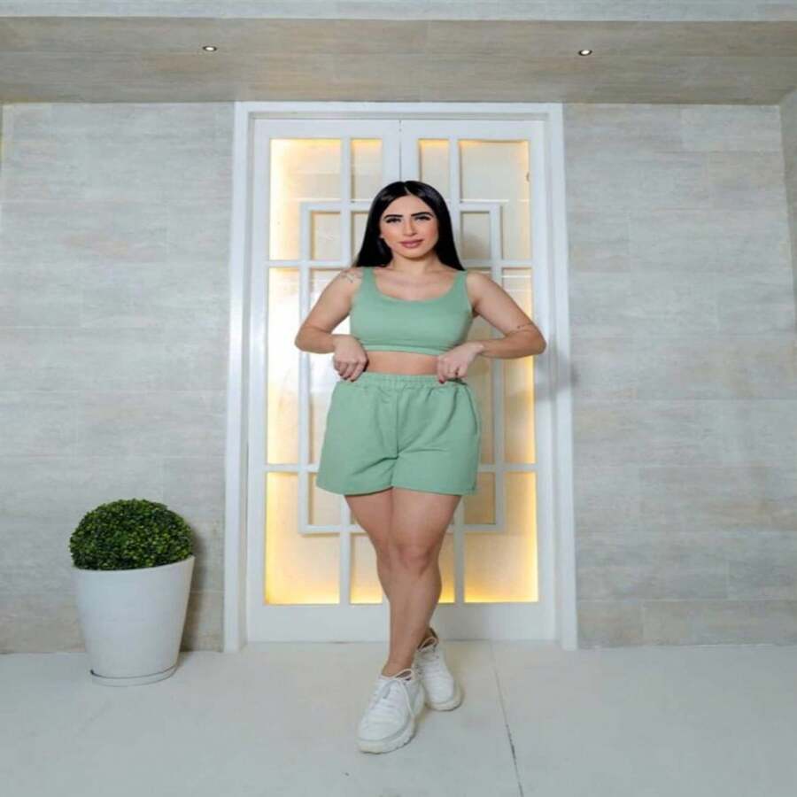 Fernanda Set, The Perfect Choice For Those Who Want A Modern, Comfortable And Stylish Look. - 薄荷綠 - 查看 1
