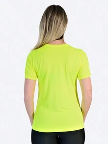 WOMEN'S FITNESS GYM T-SHIRT - Amarillo - Ver 3