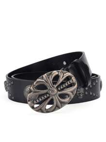 1 Pc Men's Belt Bohemian Style Belt Vintage Inlaid Skeleton Head Belt Riveted Belt Hip Hop Punk Rock Y2K Style Belt Street Summer, School Casual, Business, Boyfriend Husband Father Dad Men Gift, Daily Wear, Fashion, Teen, Outdoor, Vacation, Athletic, Travel, Street, Boho, Vintage Fall, Autumn, Halloween Autumn-Winter Accessories,Suitable For Teens, Youth,Men,Casual, Outdoor, Athletic, Vacation, Graduation Gifts, Birthday, Daily Wear