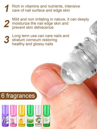 TWOING 5ml, Aceite de cutículas, Aceite nutritivo para cutículas con aceite de jojoba, aceite de semilla de uva y vitamina E, Fortalecedor de cutículas con escualano, Para uso diario, Aroma a coco muy portátil