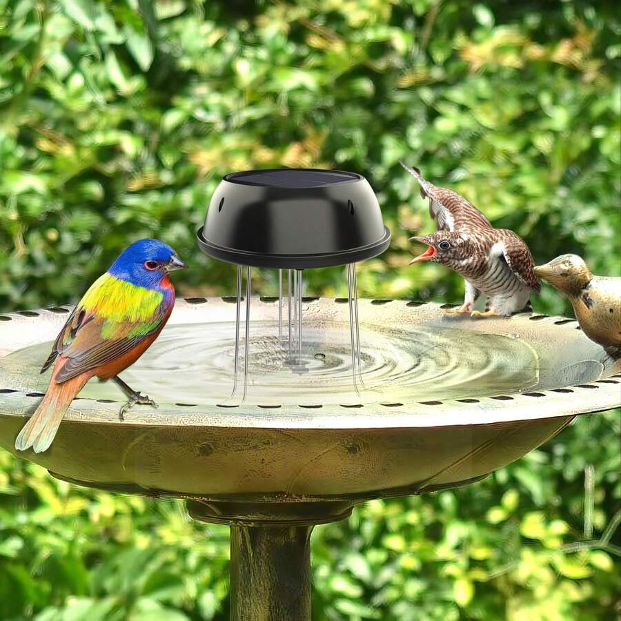 Solar Water Wiggler Solar Powered Bird Bath Water Agitator (Without ...