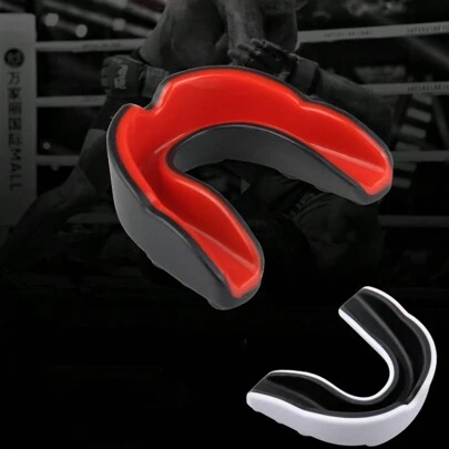 1pc Premium Sports Mouth Guard Set - Shock-Absorbing, Breathable, And Custom-Fit Design For Hockey, Basketball, Karate, Football, Martial Arts, Rugby, Boxing, And Comprehensive Fighting Protective Gear And Easy Cleaning