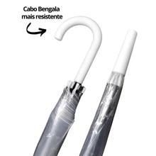 Transparent Adult Umbrella Premium Reinforced Parasol - 套件 12 件 - 查看 3