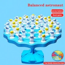 平衡太空人桌面遊戲,專注力訓練,親子互動棋盤玩具 - 彩色 - 查看 5