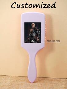 1 chiếc lược tùy chỉnh cá nhân, lược đệm khí vuông lớn họa tiết Wukong có tay cầm, lược gỡ rối tóc, phù hợp cho nam nữ và trẻ em, lược gỡ rối tóc để mát xa da đầu, tóc mỏng/xoăn/khô, họa tiết Sun Wukong tùy chỉnh, quà tặng bạn bè, quà tặng gia đình, lược chải tóc, quà tặng trẻ em - màu tím - Màu tím - Xem 1