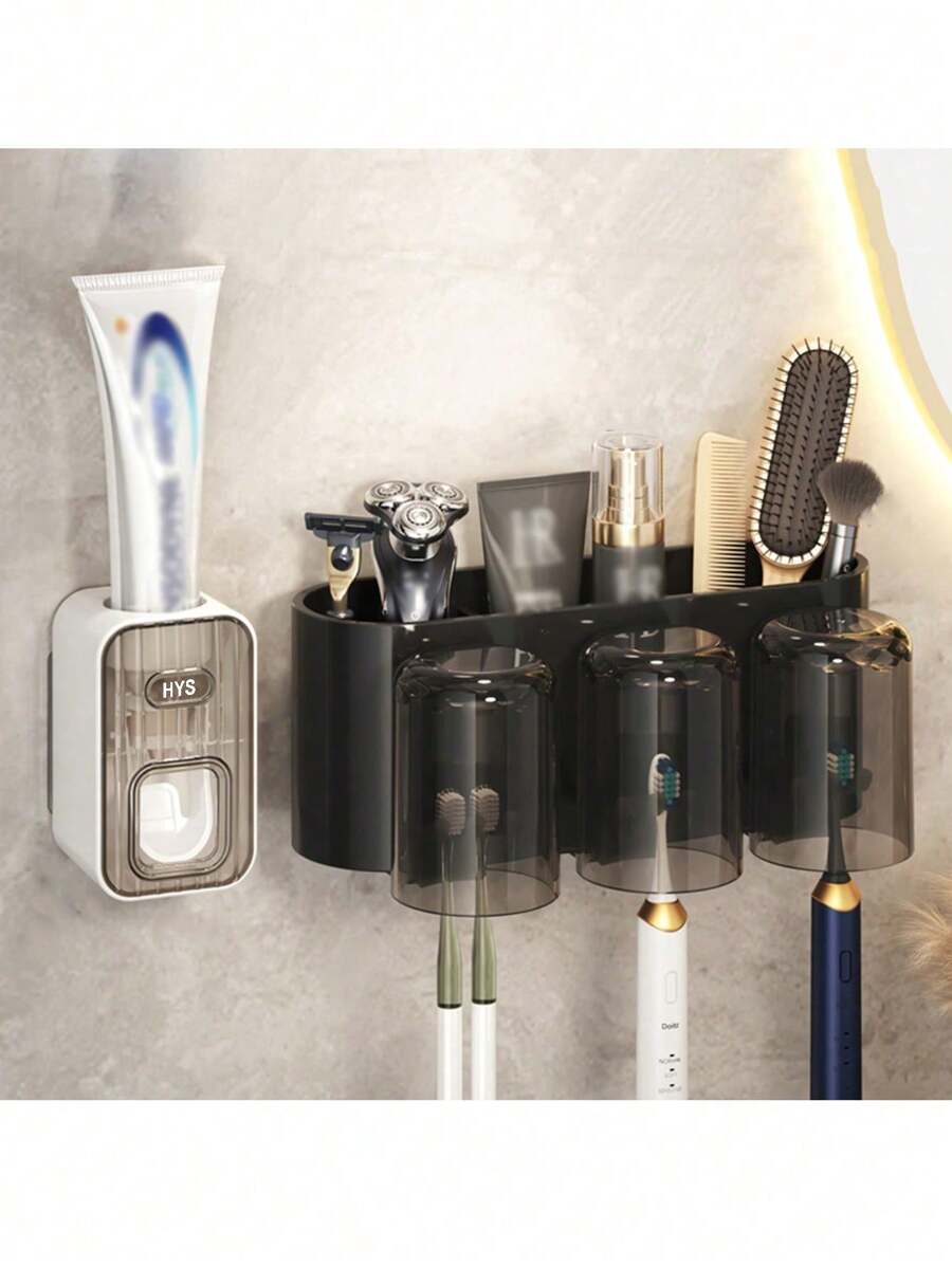 Hộp đựng Bàn chải đánh răng & Kem đánh răng - màu đen - Xem 1