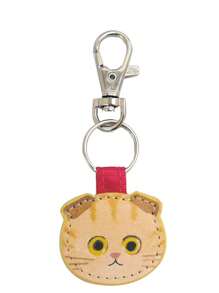 1 Stück süßer, kreativer Leder-Katzen-Schlüsselanhänger, modischer Kawaii-Kätzchen-Schlüsselring, Rucksack-Dekoration, Accessoires, Geschenke, Auto-Accessoires, Taschenbaumler, Schule, Goth, Y2K