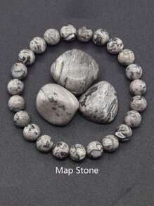 1 chiếc vòng tay hạt đá tự nhiên nhiều màu sắc thanh lịch và thời trang, phụ kiện trang sức thủ công, phù hợp cho nam và nữ, tiệc tùng, tiệc tối và đeo hàng ngày (Chất liệu ngẫu nhiên) - Nhiều màu - Xem 7