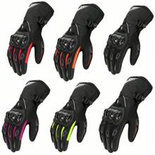 1 Coppia Di Guanti Da Motociclista Neri, Guanti Pieni Per La Guida, Guanti Da Moto Touch Screen Per Corsa, Guanti Protettivi Per Moto Da Cross, Ciclismo E Motociclista