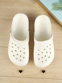 Dép đi biển hở mũi màu trơn thoải mái cho nữ - trắng - Xem 4