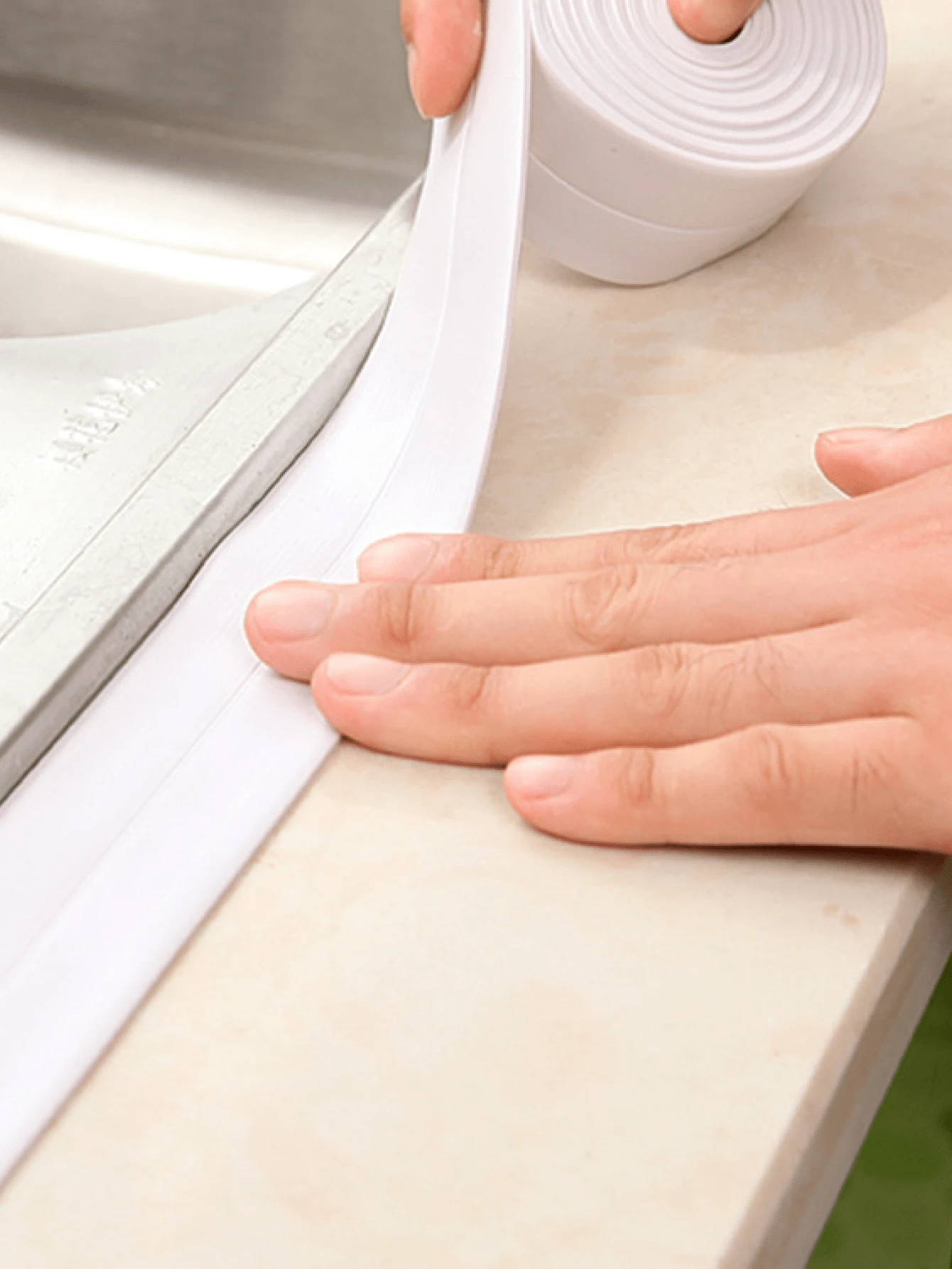 1pc Kitchen Waterproof And Mildew Proof Tape, Kitchen And Bathroom Self-Adhesive Joint Sealing Strip, Bathroom Toilet Gap, Wall Corner Line Adhesive Strip, Stickers, Wall Decal, Vinyl Decal For Home Decorations, Spring Decoration Items Refresh Your Home, Rama Decoration Stickers Gifts Birthday Graduation