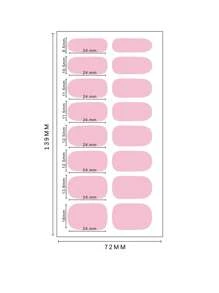 1 片/套海军蓝雪花图案指甲贴，全覆盖彩色指甲条，闪闪发光的 DIY 指甲装饰贴纸，送给女孩的日常礼物， - 藏蓝色 - 查看 7