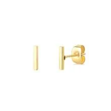 1 par de brincos de aço inoxidável com letras iniciais para mulheres, brincos de cor dourada, brincos de piercing, joias da moda para presente de Natal