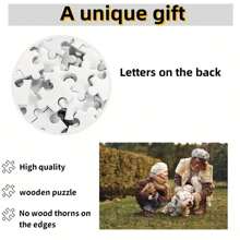 1 bức tranh ghép hình bằng gỗ độ phân giải cao, không khung, vật trang trí trí tuệ thân thiện với gia đình, quà tặng ghép hình ảnh cá nhân hóa cho gia đình và bạn bè / Halloween, Ngày Valentine, trang trí Ngày Valentine tinh tế cho sinh nhật, lễ tốt nghiệp, nhà cửa, văn phòng, đa chức năng, trang trí, phòng trà, nhà, vườn, văn phòng, kỷ niệm, Ngày Valentine - Nhiều màu - Xem 3