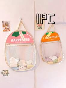 1PC 内衣袜子收纳挂袋 挂式门上透气网眼收纳袋 衣柜衣物网袋收纳神器门挂式衣橱布艺杂物收纳袋 内衣袜子收纳挂袋衣橱整理袋卧室学校宿舍必需品衣服收纳袋大学生房间整理收纳袋 - 彩色 - 查看 3