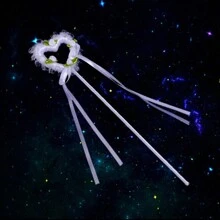 3 件套翅膀套装，天使翅膀，舞台表演道具，服装装扮道具万圣节 - 白色 - 查看 6