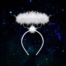 3 件套翅膀套装，天使翅膀，舞台表演道具，服装装扮道具万圣节 - 白色 - 查看 5