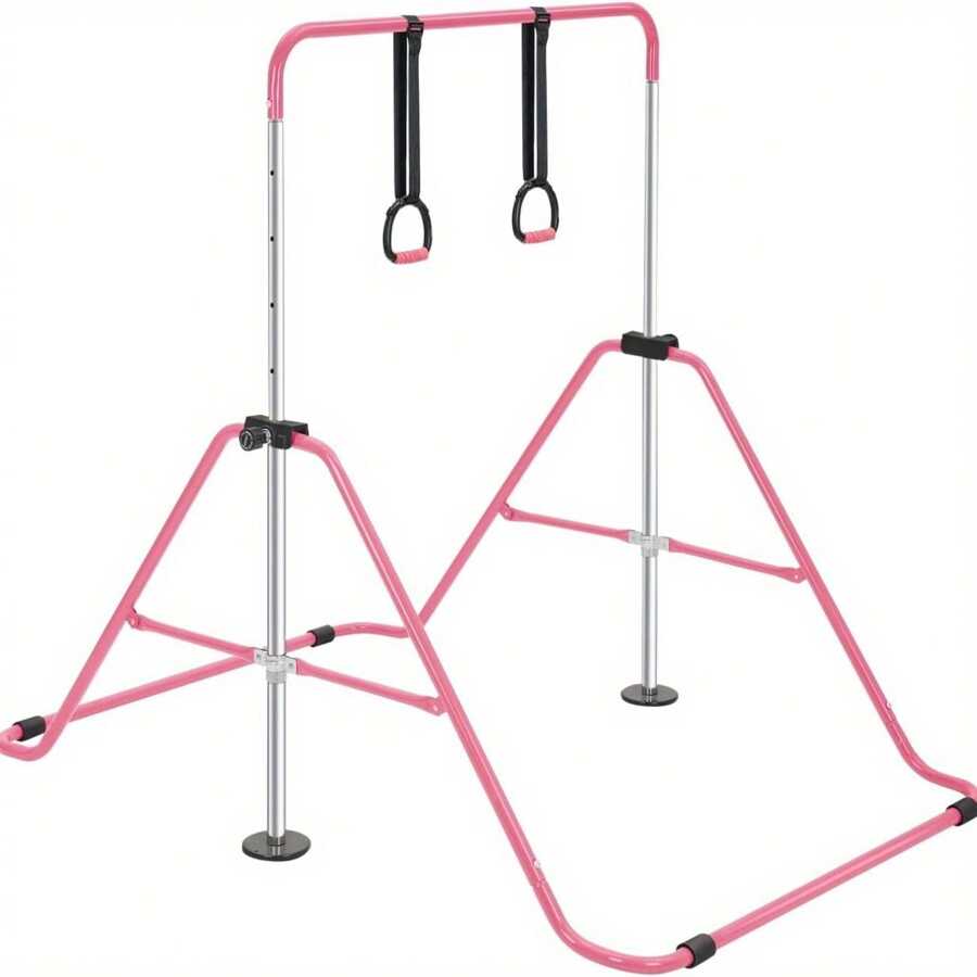 Gymnastics Bar,Adjustable Gymnastics Bar Training Kip Bar Gymnastics Equipment For Home - Pink - View 1