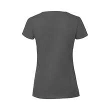 Fruit of the Loom Womens/Ladies Ringspun Premium T-Shirt (Pencil Grey) - Pencil Grey - View 2