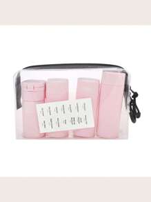 5Pcs/Set Travel Bottles For Toiletries, Travel Containers Proof Travel Tubs Refillable Liquid Travel Accessories For Shampoo Conditioner Lotion Body Wash Home Bathroom Decor Fall Decor Back To School - Multicolor - View 12