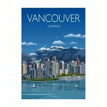 1 件布拉格巴黎东京日本巴厘岛马尔代夫爱丁堡法国里维埃拉旅行海报帆布画家居装饰卧室装饰无框 - 彩色 - 查看 35