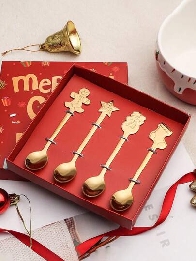 1套圣诞礼物勺子套装