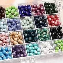 50PCS Macaron Fresh Color Ceramic Large Hole Beads, Suitable For Bracelet And Necklace Making, Perfect Gift Accessories