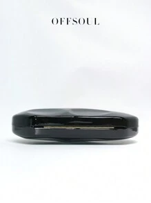 New Fashion Sculpted Metal Evening Handbag, Stylish European And American Modeling, Heavy-Duty Party Clutch, Metallic Celebrity Gala Shoulder & Crossbody Bag, Elegant Clutch Bag For Women - Black - View 5