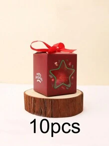 5pcs/10pcs Christmas Gift Box, Cartoon Christmas Apple Box, Portable Gift Box, Suitable For Party & Holiday Christmas Christmas DecorChristmas Decorations Christmas Bags Christmas Gifts Christmas Christmas Decorations Christmas Pajamas Christmas Gifts Christmas Decor - Paper - View 15