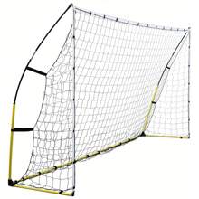 12x6 Pop-Up Football Goal PORTABLE TRAINING Garden Goals With Bag Quick Set Up - White - View 1