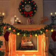 1 件 10/20 LED 圣诞电镀星电池供电（不包括）灯串圣诞仙女氛围适用于节日圣诞节和假日卧室庭院圣诞树装饰和新年庆祝装饰、房间装饰圣诞装饰圣诞灯卧室装饰家居装饰派对装饰节日节日圣诞礼物感恩节圣诞树装饰饰品 - 黃色 - 查看 3