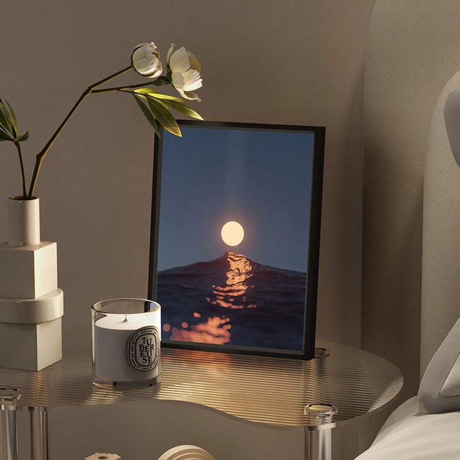 CASEGRACE 1pc LED Painting With Speakers - Enchanting Night View Of The Starry Sky, USB Charger Decorative Wall Art, Bluetooth Speaker Sound Painting With Subwoofer, Mood-Creating Light, Perfect For Bedroom, Gaming Room, Home Decoration And Gifts