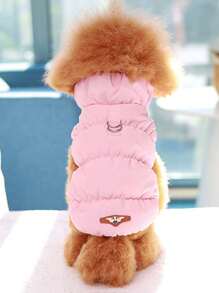 Pet Clothing Dog Clothes Winter Wear Retractable Vest Warm Sweater For Cats And Dogs - Khaki - View 13