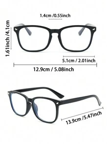1 pièce à 3 pièces Montures de lunettes de vue modernes et simples avec petites ailes incrustées pour femmes, adaptées à la vie quotidienne, au bureau, à la lecture, à la télévision, aux jeux sur téléphone et à la décoration