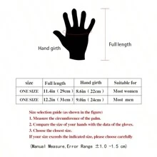 1 para zimowych rękawic narciarskich, męskie i damskie termiczne ciepłe polarowe rękawiczki z ekranem dotykowym do uprawiania sportów na świeżym powietrzu, jazdy na rowerze, motocyklu - Wielokolorowe - Zobacz 3