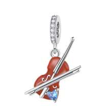 1 Piece Of Music Series Headphones, Guitar, Electronic Keyboard Charm Silver Plated Suitable For Original Bracelet Necklace DIY Jewelry