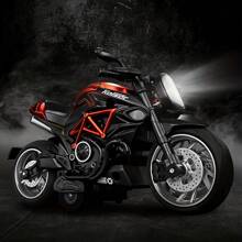 Moto 1:12 Échelle Jouet de moto avec son et lumière, jouet de moto en alliage moulé, Anniversaire, Noël, Rentrée des classes