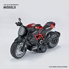Moto 1:12 Échelle Jouet de moto avec son et lumière, jouet de moto en alliage moulé, Anniversaire, Noël, Rentrée des classes