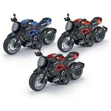 Moto 1:12 Échelle Jouet de moto avec son et lumière, jouet de moto en alliage moulé, Anniversaire, Noël, Rentrée des classes