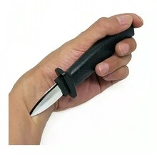 2 Pcs Retractable Prank Knife Magic Trick Party Props - Black - View 2
