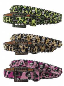 Women Fashion Rivet Rhinestone Studded Casual Belt, Men Street Punk Hip Hop Style PU Leather Plus Size Waist Belt For Jeans Halloween Fall, Autumn, Halloween