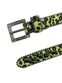 Women Fashion Rivet Rhinestone Studded Casual Belt, Men Street Punk Hip Hop Style PU Leather Plus Size Waist Belt For Jeans Halloween Fall, Autumn, Halloween